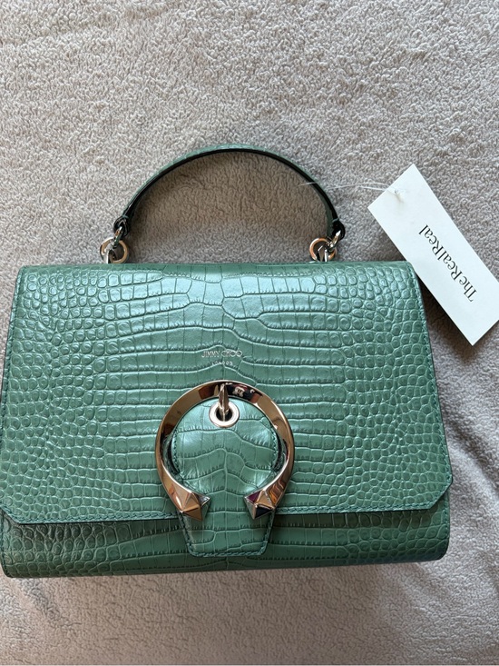 Jimmy Choo Handbags - Jimmy Choo Embossed Leather Madeline